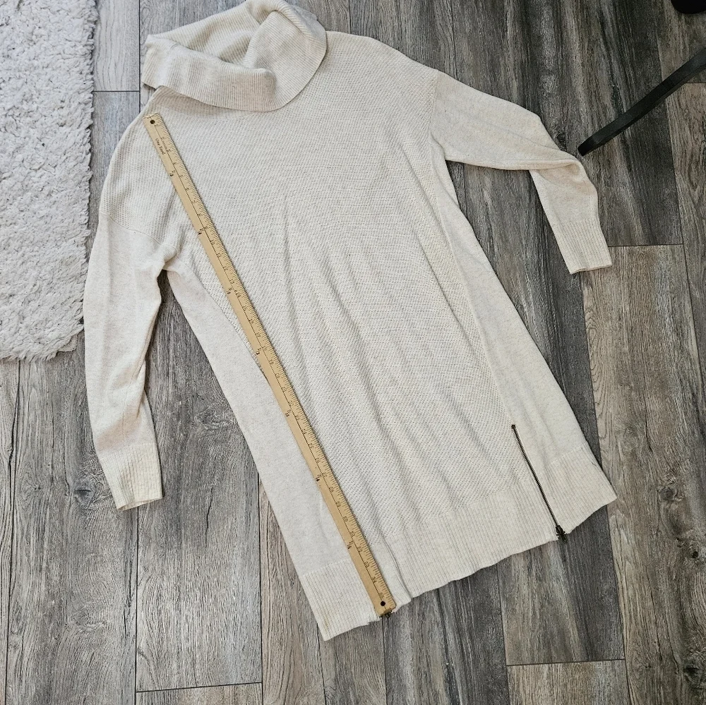 Cozy Cream Cowl Neck Sweater DRESS